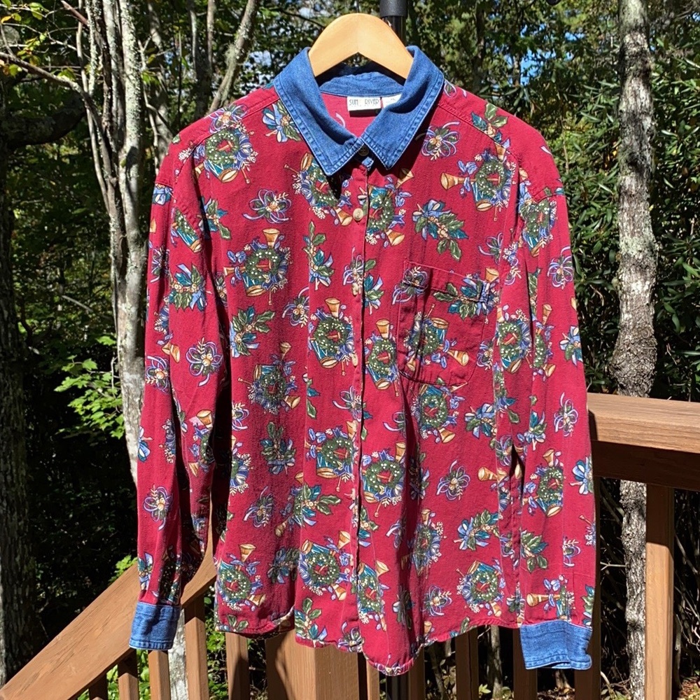 Christmas Festivities Button-Down